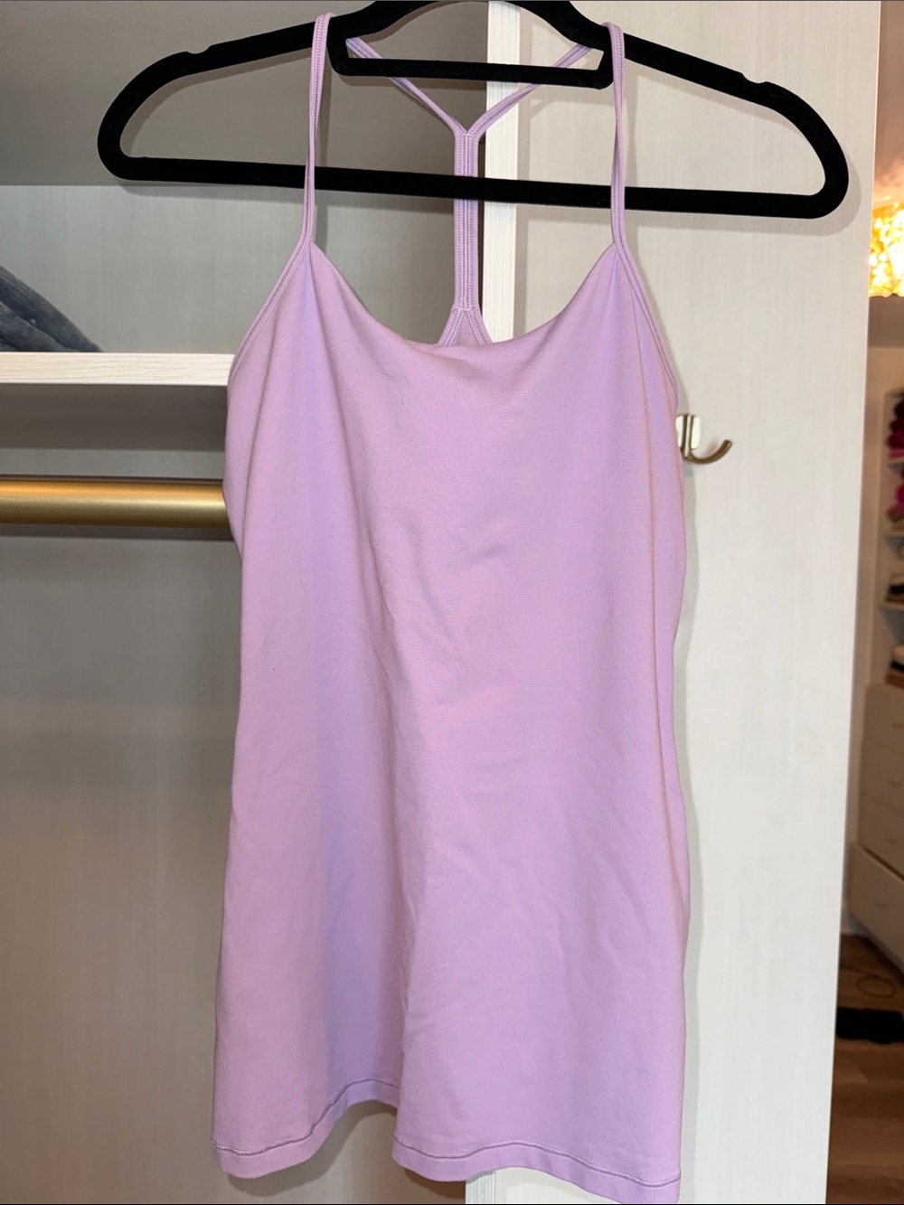Lululemon power Y tank top shirt size 6 lilac